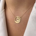 گردنبند مدال متصل عشق