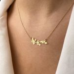 گردنبندمدال متصل برگ