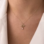 گردنبندمتصل قفل Tنگیندار