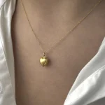 آویز قلب توپر متصل