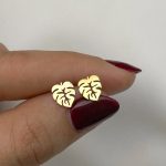 گوشواره میخی برگ