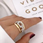 انگشتر طرح هرمس نگین دار