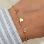 دستبند پولکی قلب