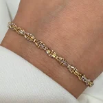 دستبند بافت دو رنگ