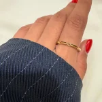 انگشتر طرح رینگ با لوزی