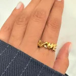 انگشتر طرح LOVE