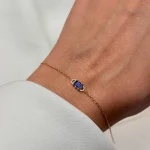 دستبند مینیمال آبی