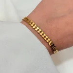 دستبند دو ردیف پولکی