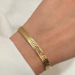 دستبند طلای فنری