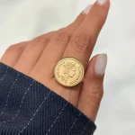 انگشتر طرح سکه