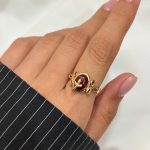 انگشتر یاقوت گل دار