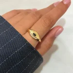 انگشتر نگین دار چشمی