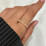 انگشتر مینیمال ساده