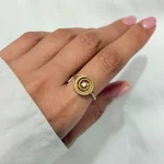 انگشتر طرح حلزون