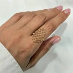 انگشتر حصیری بیضی