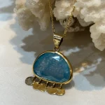 آویز با سنگ آبی