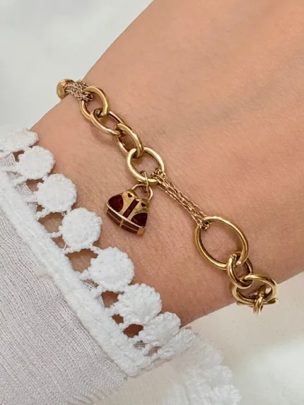 دستبند با آویز کیف