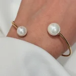 دستبند النگویی مروارید دار