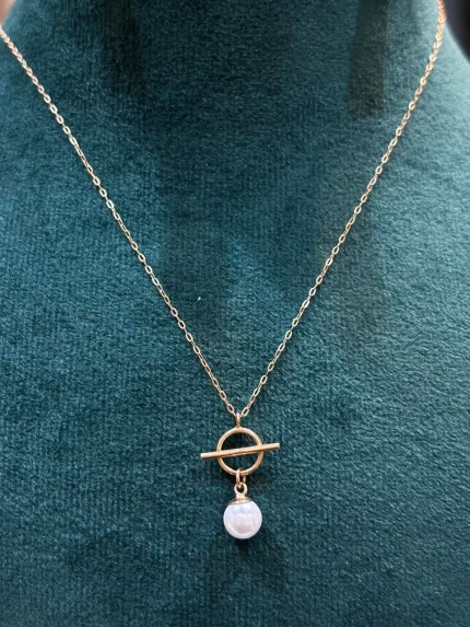 گردنبند تیفانی با آویز مروارید