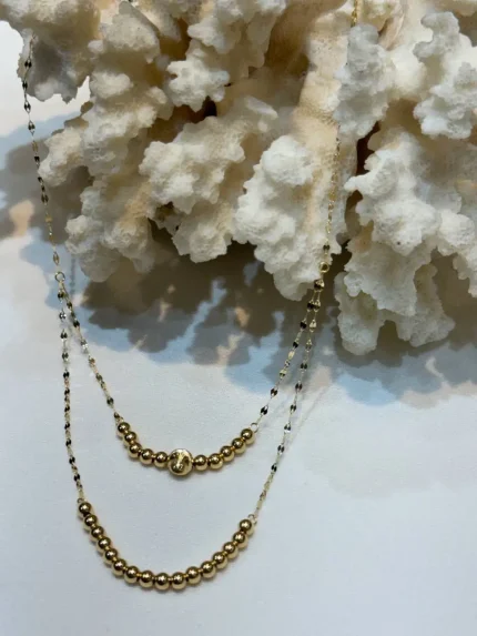 گردنبند ردیفی توپی