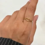 انگشتر مینیمال طرح قلب