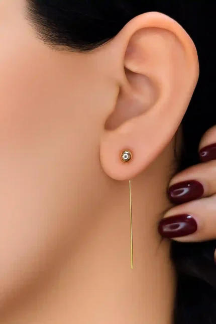 گوشواره گوی بخیه ای