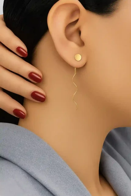 گوشواره کرلی طرح دایره