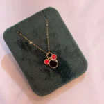 آویز طلای میکی موس مشکی قرمز