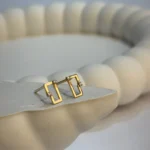 گوشواره میخی طرح مستطیل