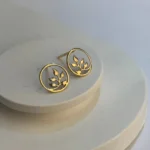 گوشواره میخی برگ