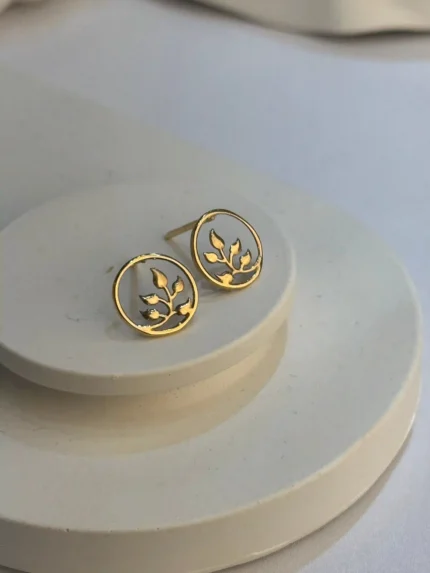 گوشواره میخی برگ