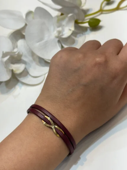 دستبند چرم بی نهایت