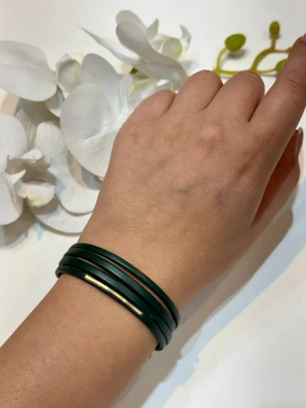 دستبند چرم خطی