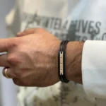 دستبند چرم مردانه