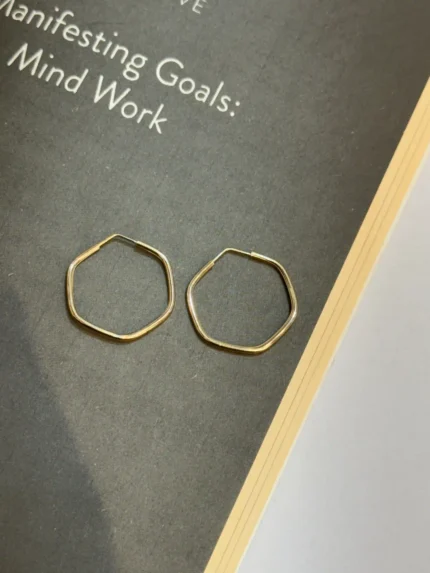 گوشواره طرح 6 ضلعی