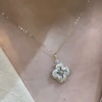 گردنبند سواروسکی گل