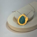 پلاک سواروسکی با سنگ فیروزه