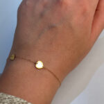 دستبند با زنجیر ظریف و قلب