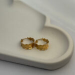 گوشواره حلقه ای تراش خورده